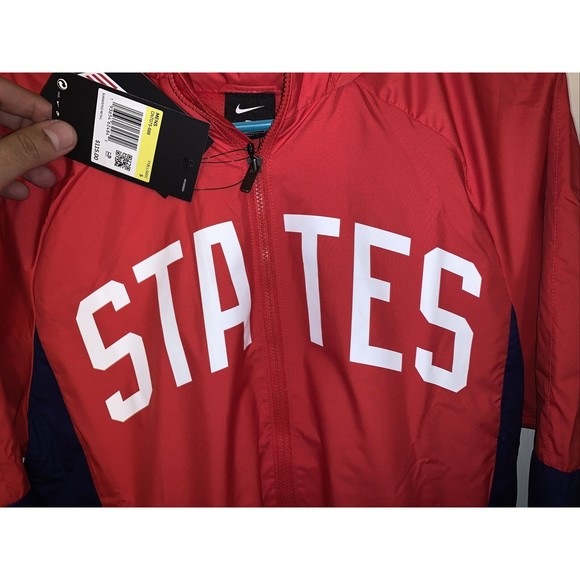 Nike Men's USA Water-Repellent Soccer Full Zip Jacket Size S CN7075-688 $115 - Picture 2 of 5